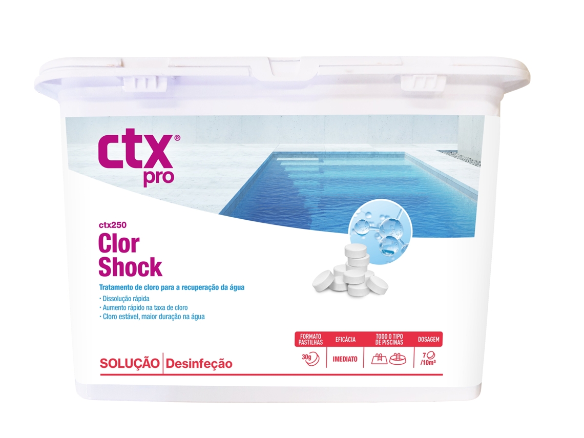 CTX-250 ClorShock Premium Rápida Pastilla 30gr (Tricloro) 1 KG