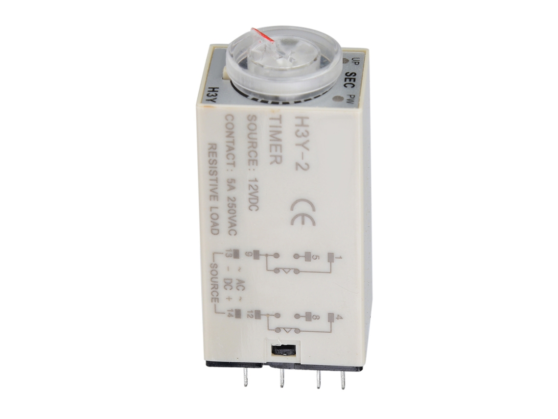 2026dz-relé De Tiempo De Encendido H3y-2 Control Por Punta Timer De Retardo 8 Pines 12vdc 1s