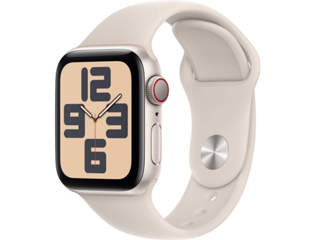 APPLE Watch SE GPS+Cellular 40 mm Blanco Estrella con Correa Deportiva Blanco Estrella (Talla: M/L)