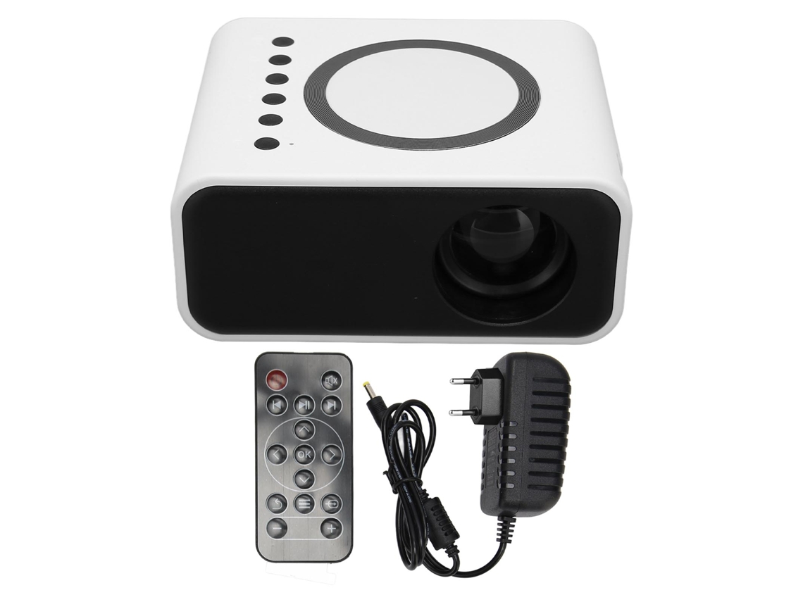 Miniproyector Led Portátil Full Hd 1080p Para Cine En Casa, Películas, Ios, Android, Blanco, Enchufe Europeo.