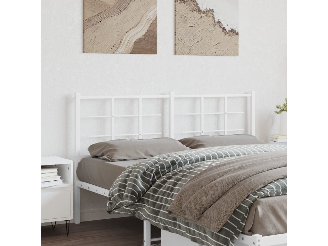 Cabecero De Metal Blanco 150 Cm