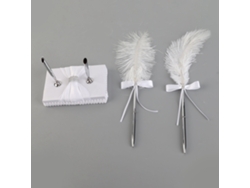 Pluma para firmas y soporte para bodas