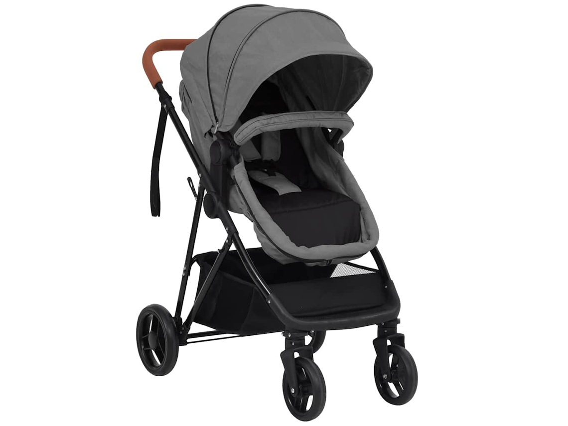 Silla de paseo de bebé VIDAXL Gris