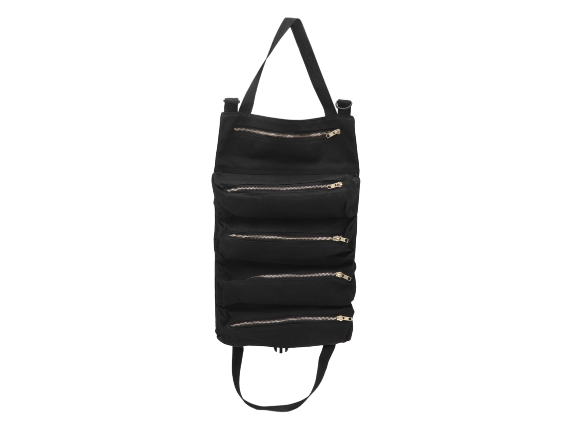 Bolsa de herramientas plegable negra para el asiento trasero del coche