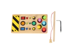 Ats-juguetes Sensoriales De Madera Con Luces Led Juego De Pesca Educatsivo Con Botones Para Niños Pequeños