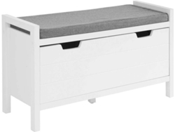 Zapatero SOBUY (Blanco, Gris - 91x30x50 cm)