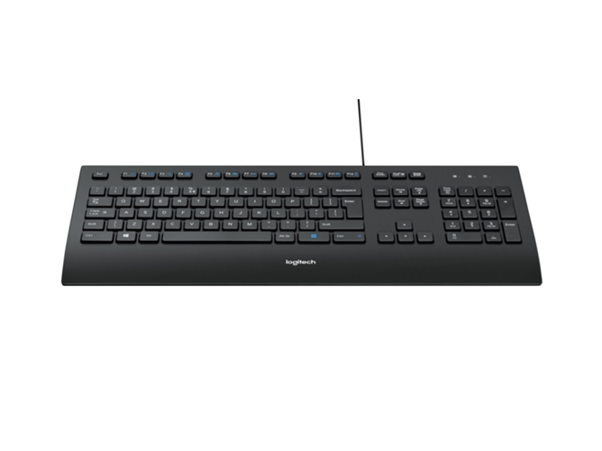 Teclado LOGITECH K280e (Con Cable - Layout US - Teclado Numérico)