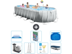 Intex Piscina Prism Frame Oval - 610x305x122 Cm - 8-peças S662