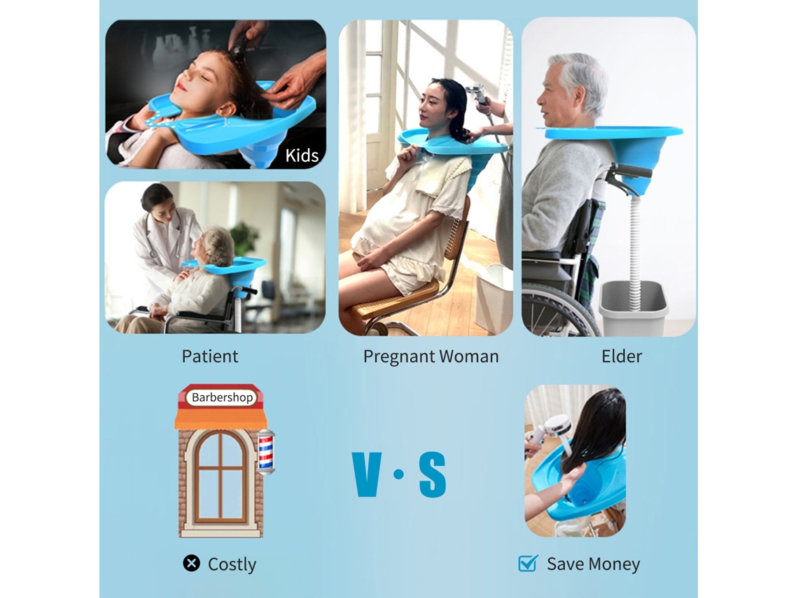 Lavabo Portátil Con Tubo Y Botones Para Las Orejas Para Personas Mayores, Mujeres Embarazadas Y Personas Con Movilidad Reducida.