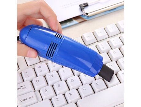 Aspirador de pó portátil alimentado por mini usb para teclado de laptop / computador[azul escuro]