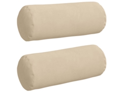 Cojines de soporte, 2 unidades, color crema, Ø 15 x 40 cm, HARLANV1