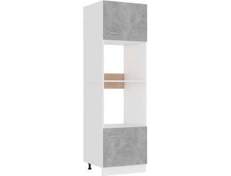 Mueble de cocina VIDAXL Gris Madera contrachapada (60x57x207)