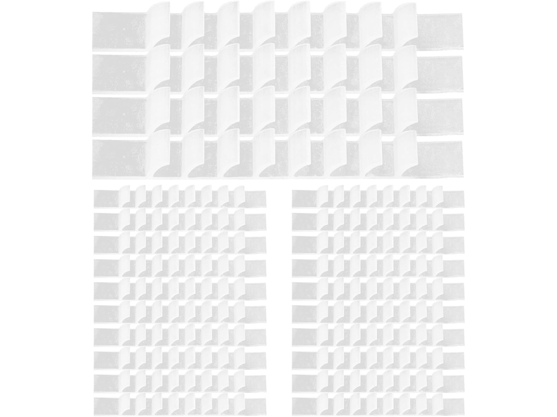 100 Tiras Adhesivas Silicona Blancas Antideslizantes Elasticidad Estabilidad Tiendas Expositores Alta Ropa
