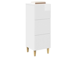 Maison Exclusive - Cajonera Brillante 33 X 34,5 X 90 Cm Madera De Ingeniería