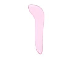 Placa Gua Sha de cristal rosa para masaje facial y corporal