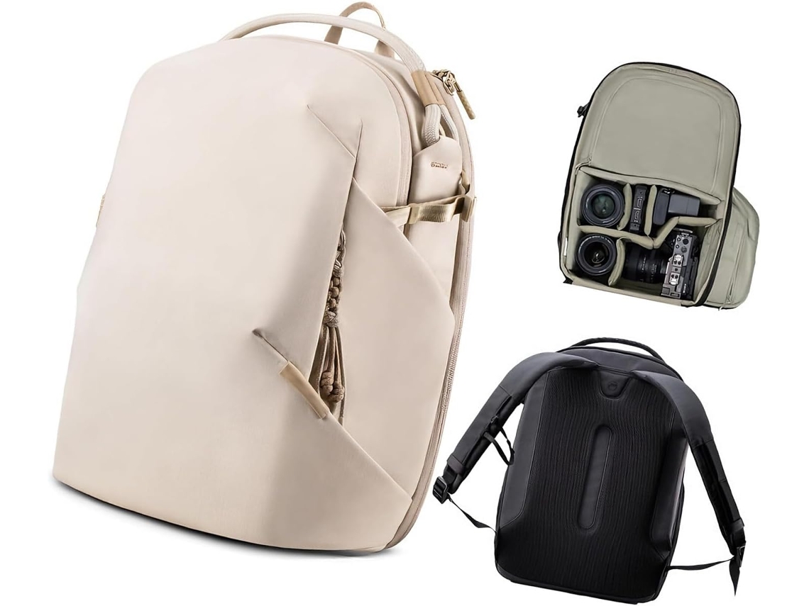 Mochila Para Cámara Dslr Con Compartimento Rígido Para Trípode