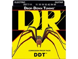 Juego de Cuerdas Guitarra Eléctrica DR DDT7-11 DROP DOWN (.011 - .015 - .019 - .032 - .042 - .054 - .065 - Níquel)