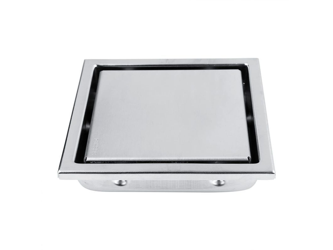 Desagüe De Piso De Acero Inoxidable Cuadrado Retirado Para Baño Con Filtro Y Tapa Removable