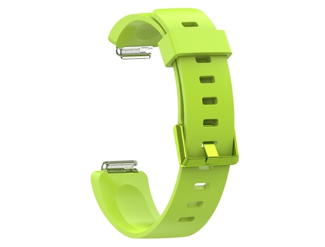 Correa de reloj inteligente para Fitbit Inspire/Inspire HR Silicona con superficie brillante, Talla: L (Verde lima)