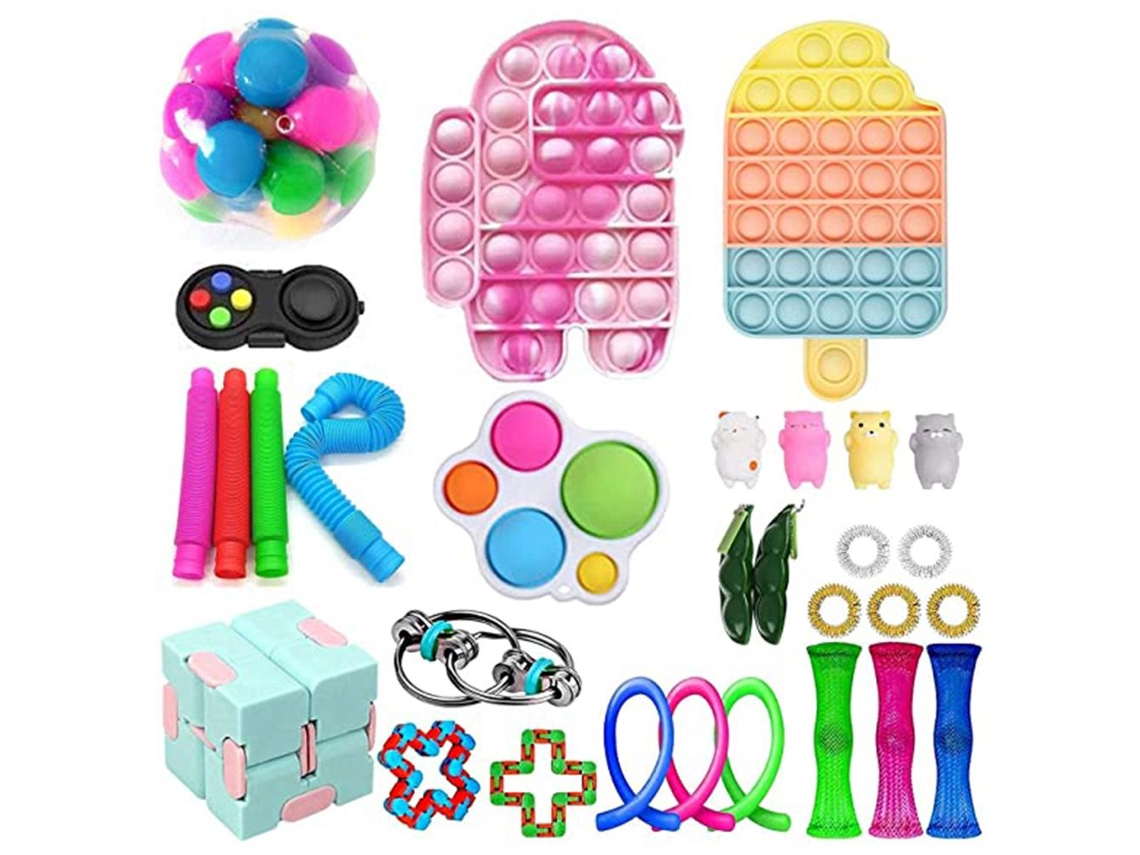 Conjunto Rebe de brinquedos sensoriais para relaxamento e estimulação tátil, presente e recompensa ideal para crianças e adultos.