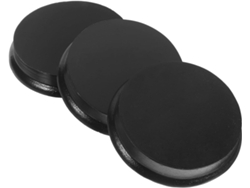 Juego De 3 Bases Redondas Negras Para Figuras En Miniatura, Soportes Para Objetos De Bricolaje.