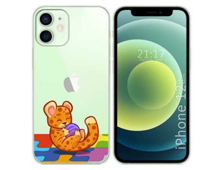 Carcasa iPhone 12 Mini (5.4) TUMUNDOSMARTPHONE Dibujos Transparente Multicolor