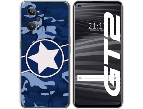 Carcasa para Realme GT 2 5G TUMUNDOSMARTPHONE Dibujos Camuflaje 03 Multicolor