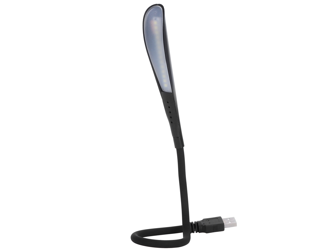 Lámpara de lectura USB 2026 con 14 LED, luz nocturna flexible con brillo ajustable e interruptor táctil para portátiles y uso de oficina.
