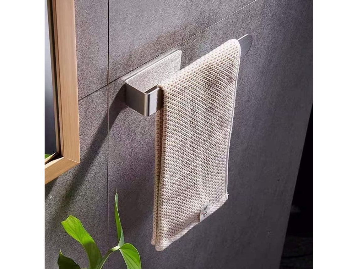 2026-porta Toallas De Acero Inoxidable Adhesivo Para Baño Cocina, 2 Piezas, Diseño Simple, Anti-rust