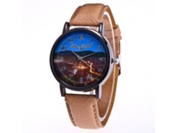 Reloj De Cuarzo Elegante Y Moderno Unisex De Moda Para Regalo (beige)