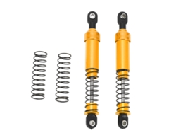 Juego De Amortiguadores De Aceite De Aluminio De 95 Mm Para Coches Rc Scx10 1/10 Con Muelles Dorados.