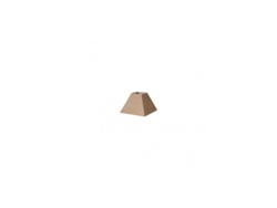 Pantalla Piramide Divos Pinza Marron 12dx7dx10h Saco-yute