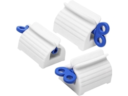 3 Botellas Exprimibles De Pasta De Dientes Con Ruedas Para Tubos, Dispensador Giratorio, Artículo De Baño