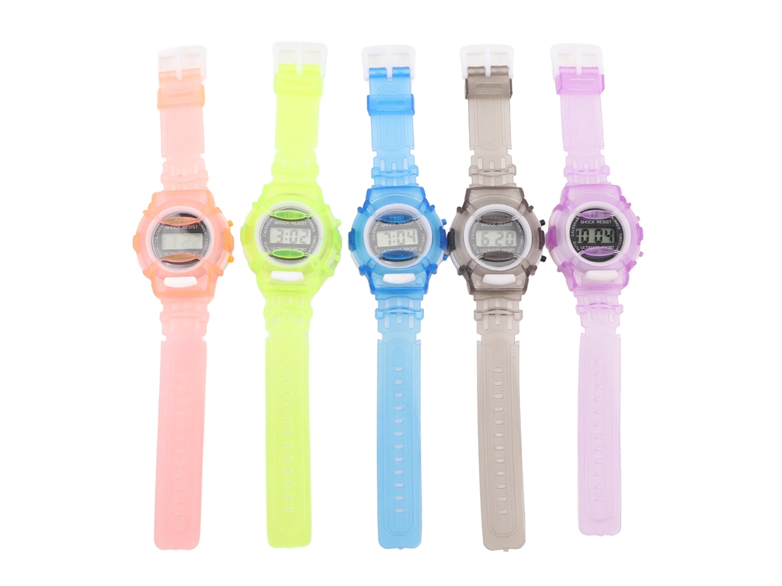 5 Relojes Deportivos Digitales Para Niños Con Calendario, Resistentes A Los Impactos, Para Niños Y Niñas.