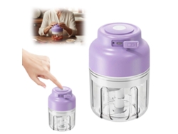 Picador Eléctrico Eifson 320ml 6 Cuchillas Acero Inox Morado