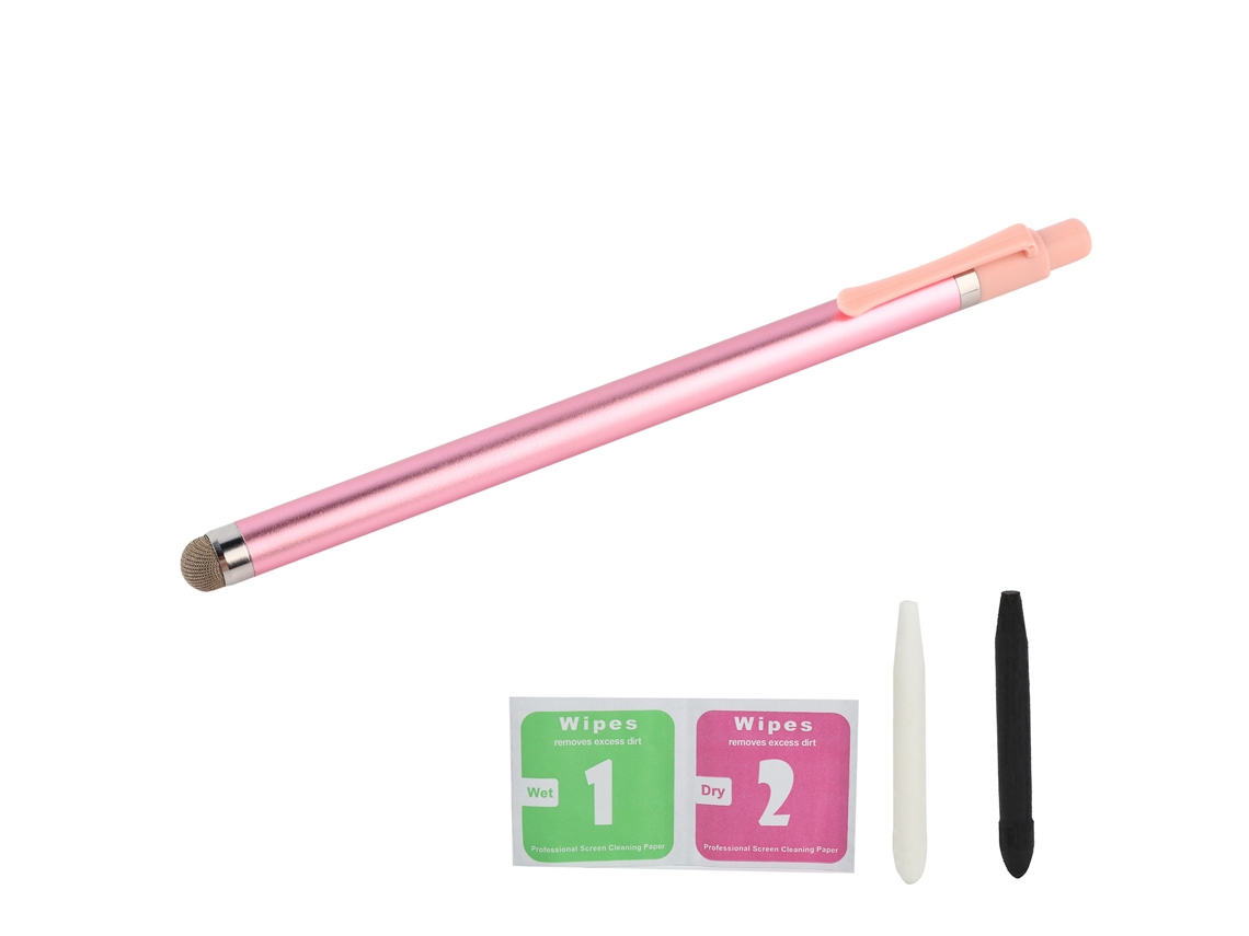 Lápiz táctil de aleación de aluminio de alta precisión para iOS/Android, color oro rosa claro