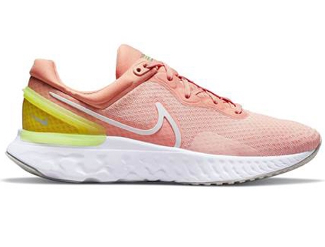 Zapatillas Deportivas NIKE React Miler 3 (Rosa - Material Sintético, Tejido- 38)