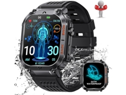Reloj inteligente resistente al agua de 5 ATM con llamada, pantalla grande de 2,02 pulgadas y brújula VEANXIN Fitness Watch