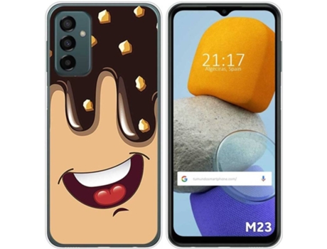 Carcasa para Samsung Galaxy M23 5G TUMUNDOSMARTPHONE Dibujos Helado Chocolate Multicolor