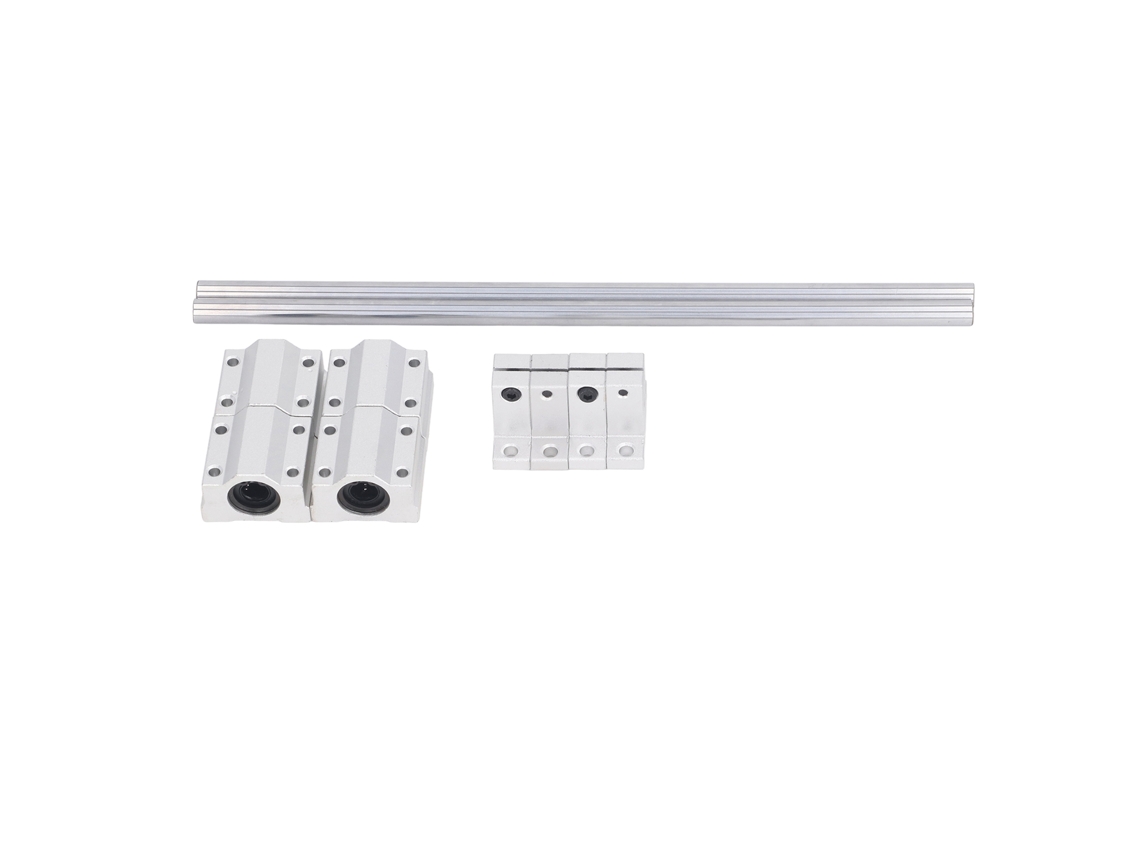 2026velora-kit Rodillos lineales con 4 rodamientos y 2 ejes metálicos para CNC 10-200