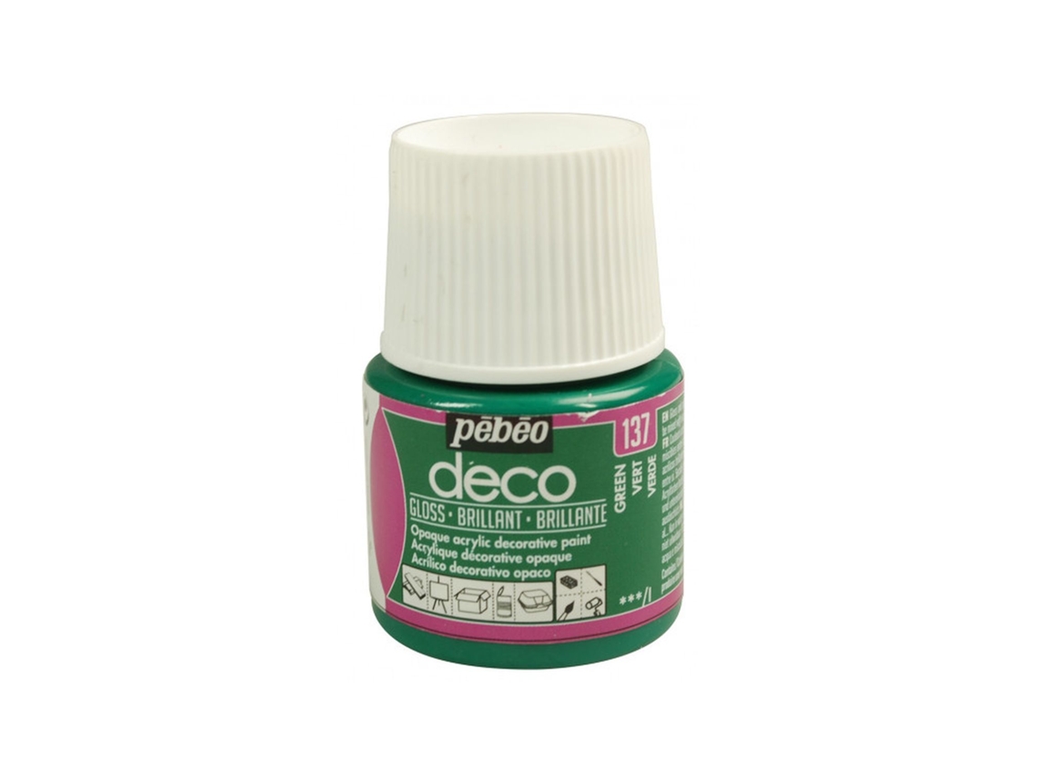 Tinta Acrílica PÉBÉO (Opaca - Verde Brillante 45ml)