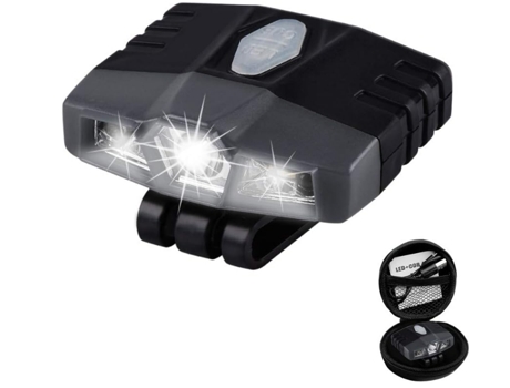 Mini luz LED ultrabrillante con clip manos libres para gorra, linterna frontal con luz para sombrero impermeable recargable para pescar y acampar (...