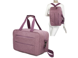 Maleta de Cabina RAYKONG Convertible En Mochila Ryanair Morado (40 x 20 x 25 cm - 20L)