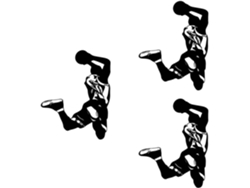 3 Piezas De Pegatinas De Pared Removibles De Baloncesto Para Decoración De Pared Deportiva