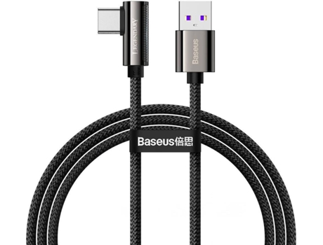 Cable BASEUS Catcs-B01 (USB-C - 1 m - Negro)