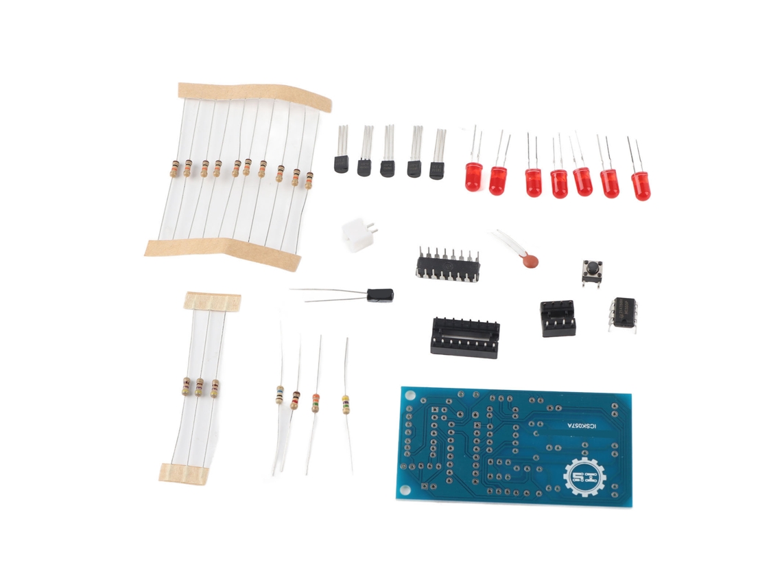 2026as-kit DIY Datos electrónicos 4.5-5v con LED para manualidades electrónicas divertidas