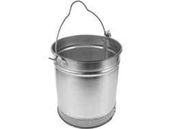 Cubo De Agua De Metal De Estilo Rústico Con Asa Para Lavar Coches, Limpiar Suelos Y Jardinería.