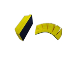 Taco De Mano Flexible Cuadrado Velcro