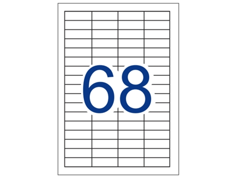 Etiquetas Adhesivas Multi3 Direct 500 Hojas APLI (Blanco - 48,5 X 16,9 mm)