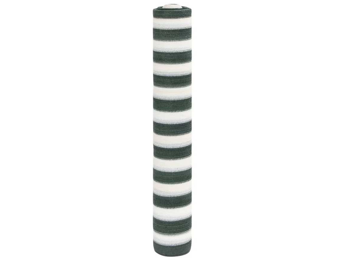 Malla de privacidad 195 g/m² 2 x 10 m Verde y blanco Lovely Home